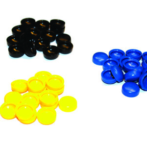 Afdekkapjes voor aluminium blindklinknagels.