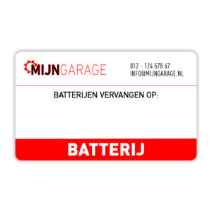 Onderhoudsstickers